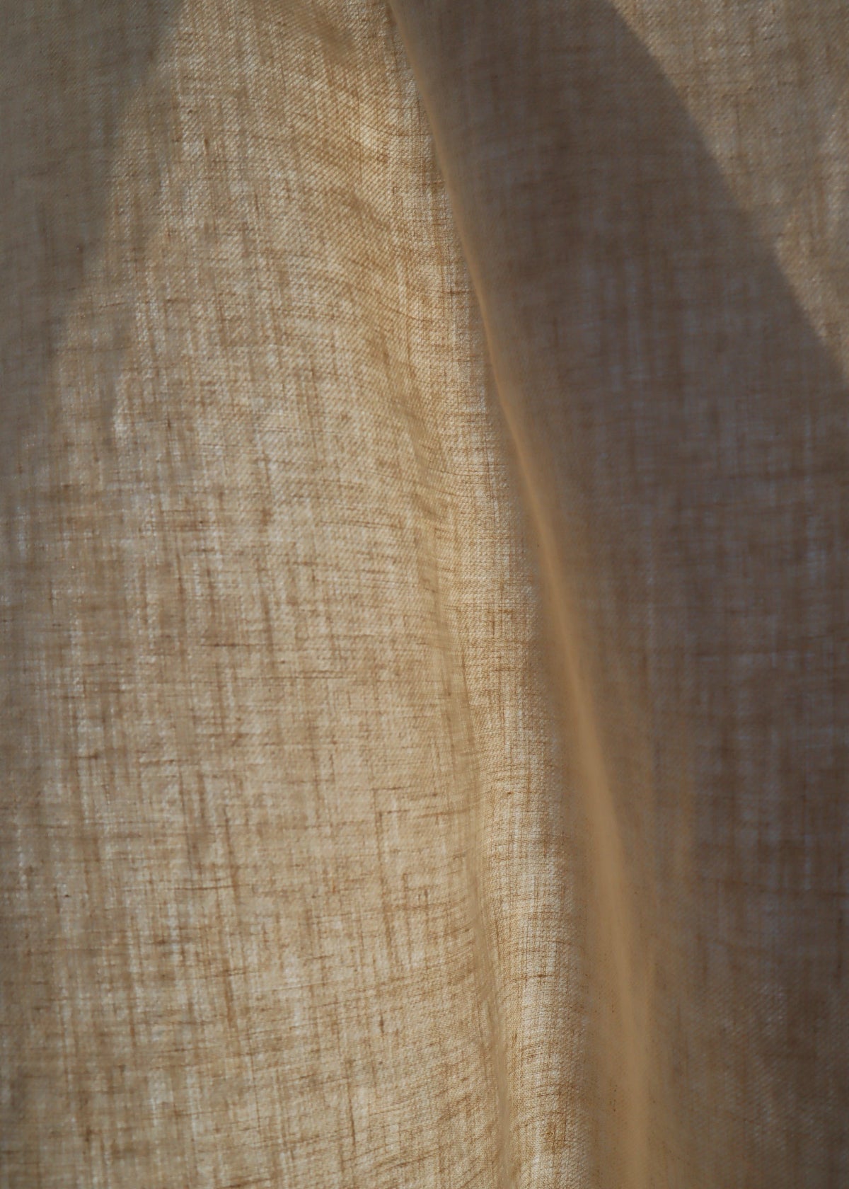 Toile de lin tissée, gros plan.